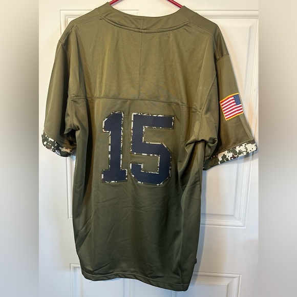 Men’s OD green, size medium, unbranded Patrick Mahomes jersey- #15. - Picture 3 of 4